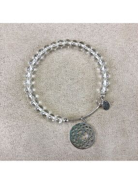 CHRYSALIS crown chakra white crystal gemstone bracelet